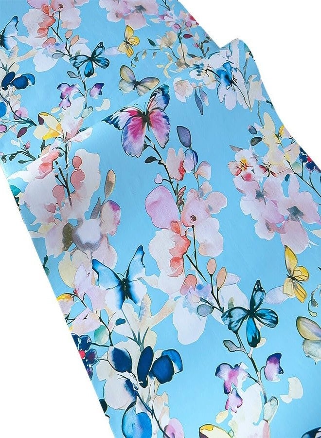 HOMEMATES Vintage Floral Peel and Stick Wallpaper Boho Floral Self-Adhesive Contact Paper for Bedroom, Wardrobe, Desktop - 45 x 304cm Removable Flower Wall Sticker (Boho Butterfly) - Image 3